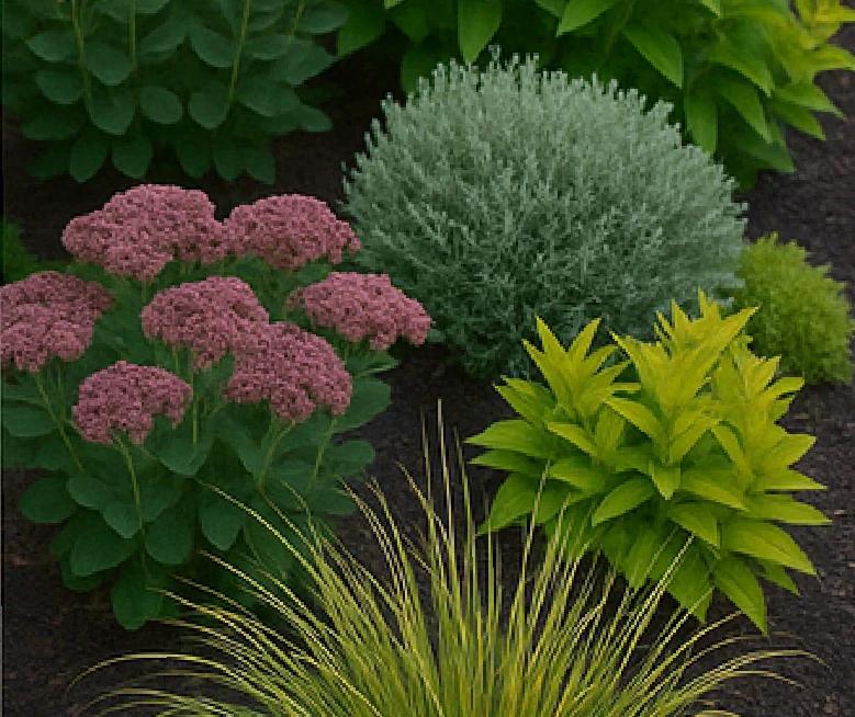 A healthy, intentionally layered perennial planting