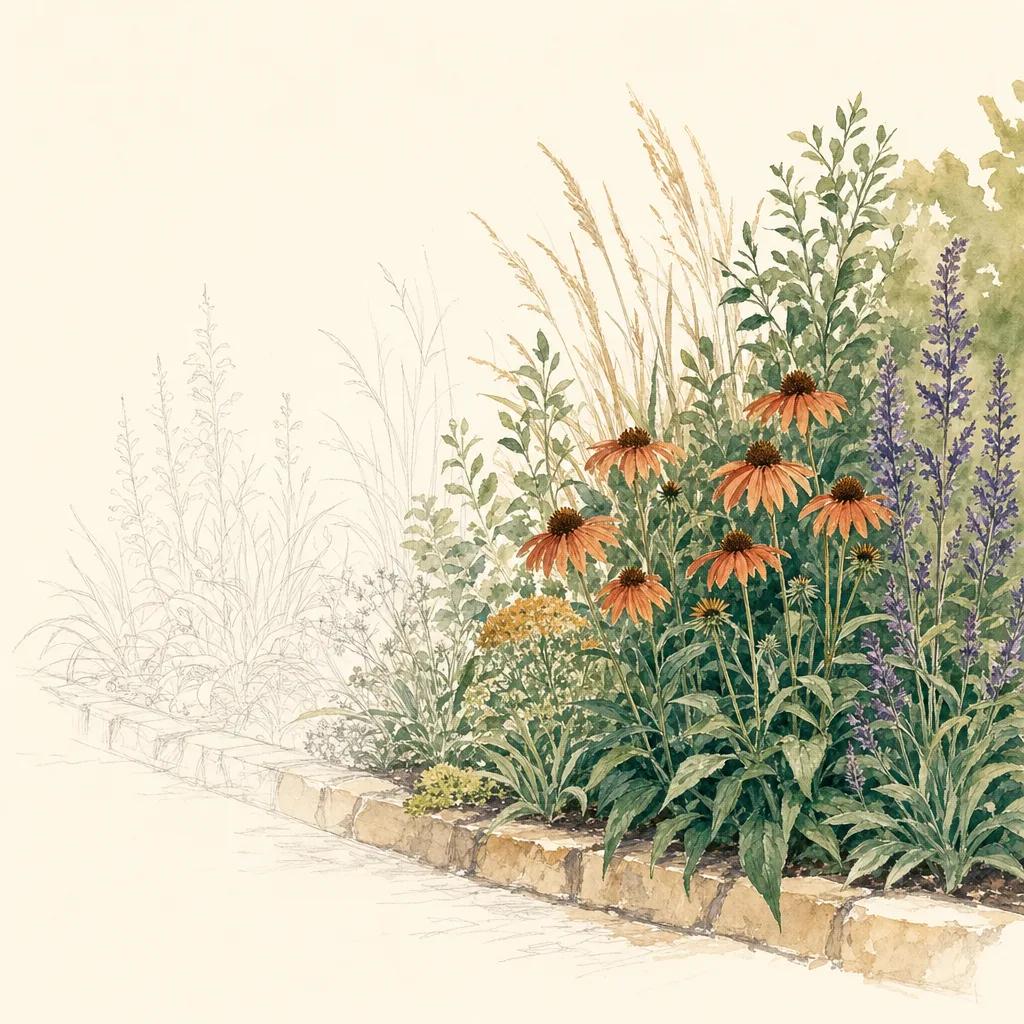 Illustration for ai landscape design app