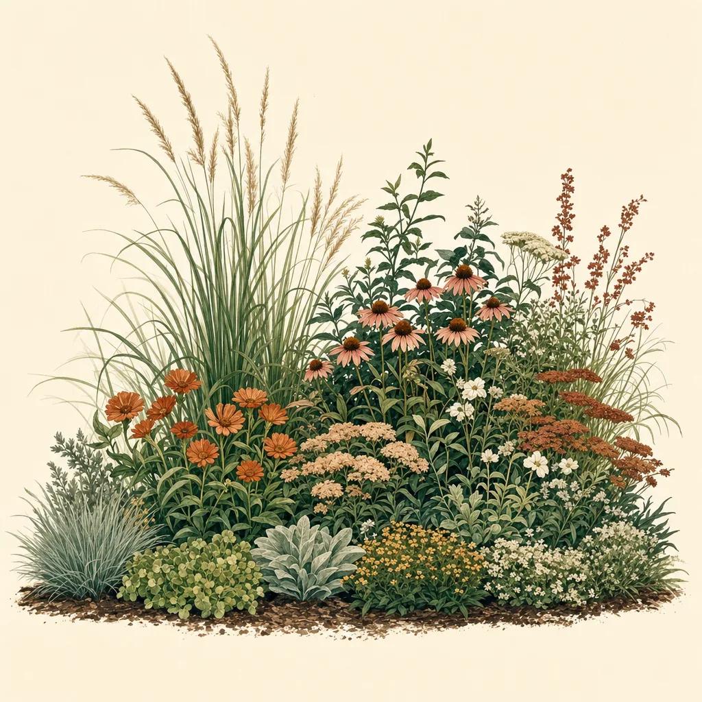 Illustration for flower bed planner