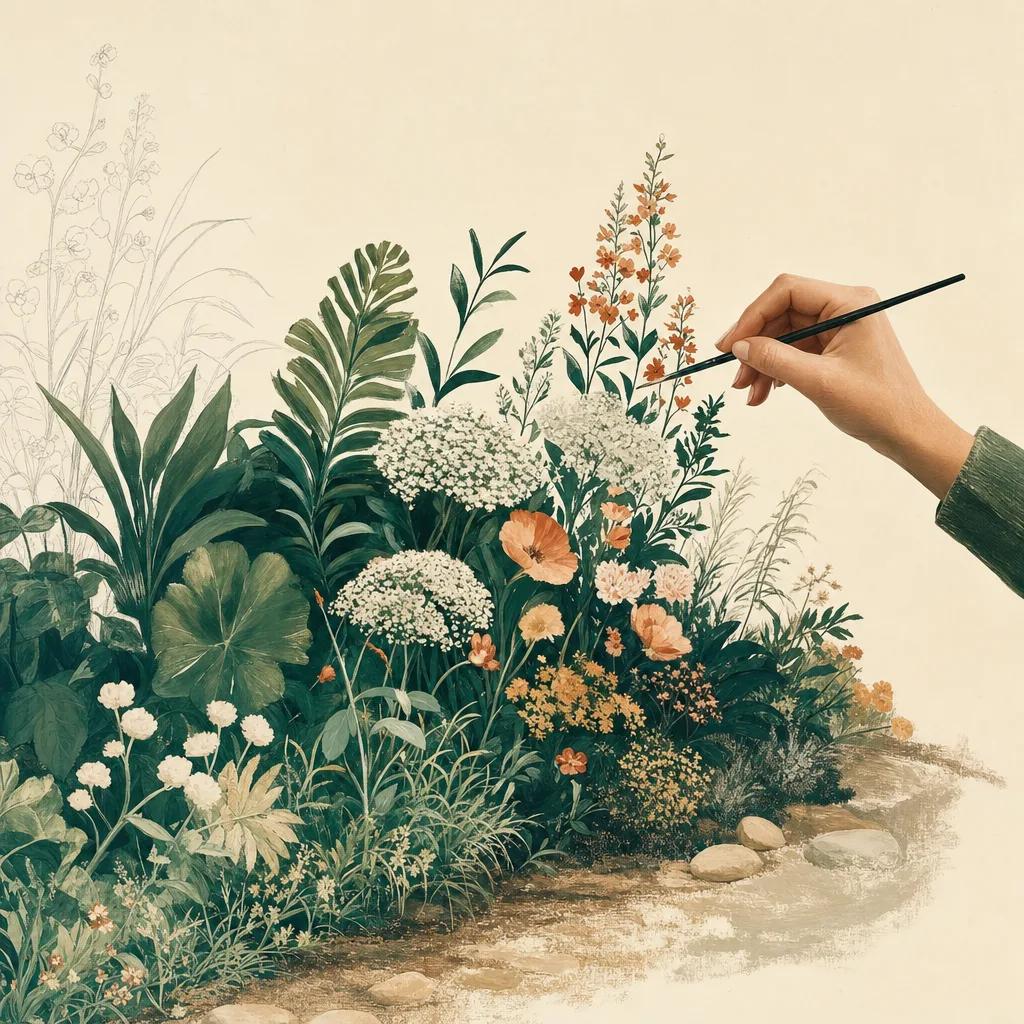 Illustration for free landscape design app