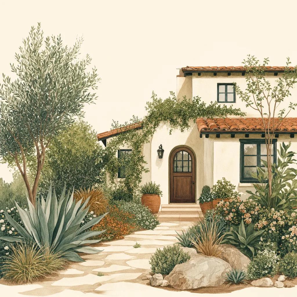 Illustration: front yard landscaping app
