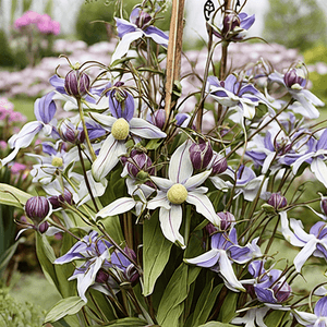 Clematis x hybrida 'Stand By Me Lavender'