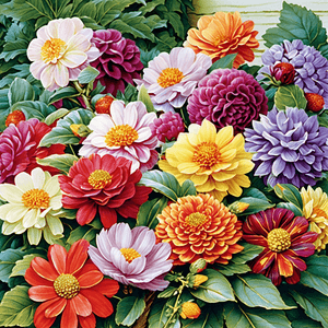 Dahlia pinnata 'Mixed Border'
