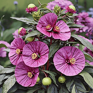 Hibiscus moscheutos 'Berry Awesome'