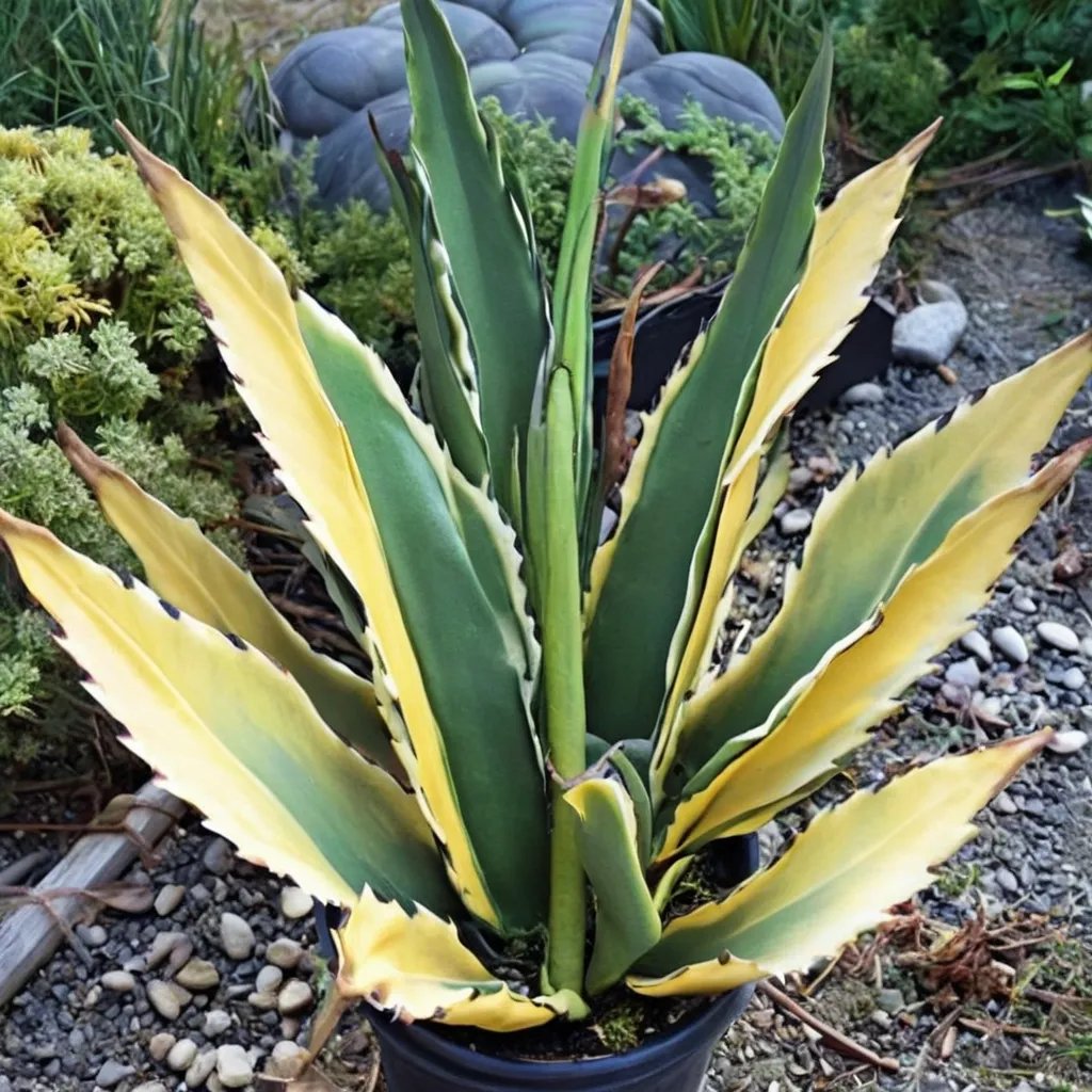 Agave salmiana 'Butterfingers'
