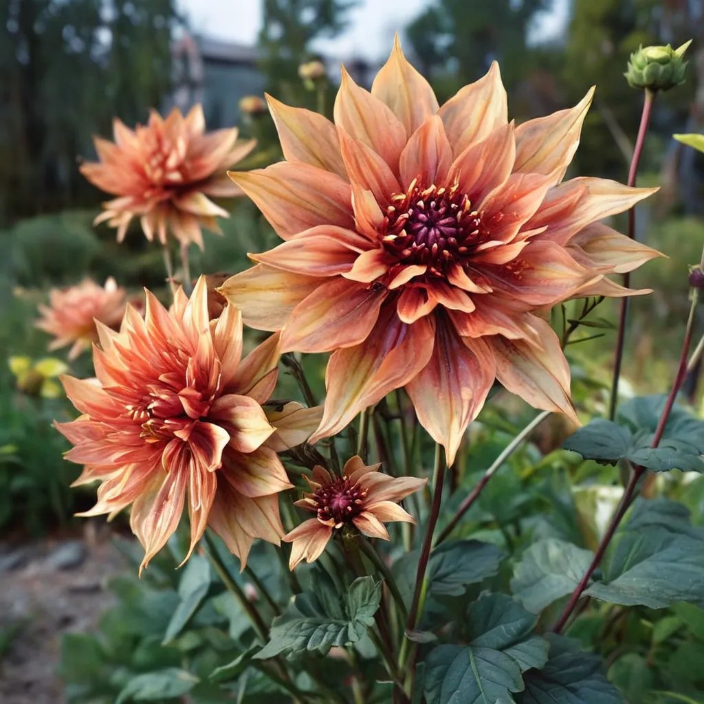 Dahlia x hybrida 'Terracotta'