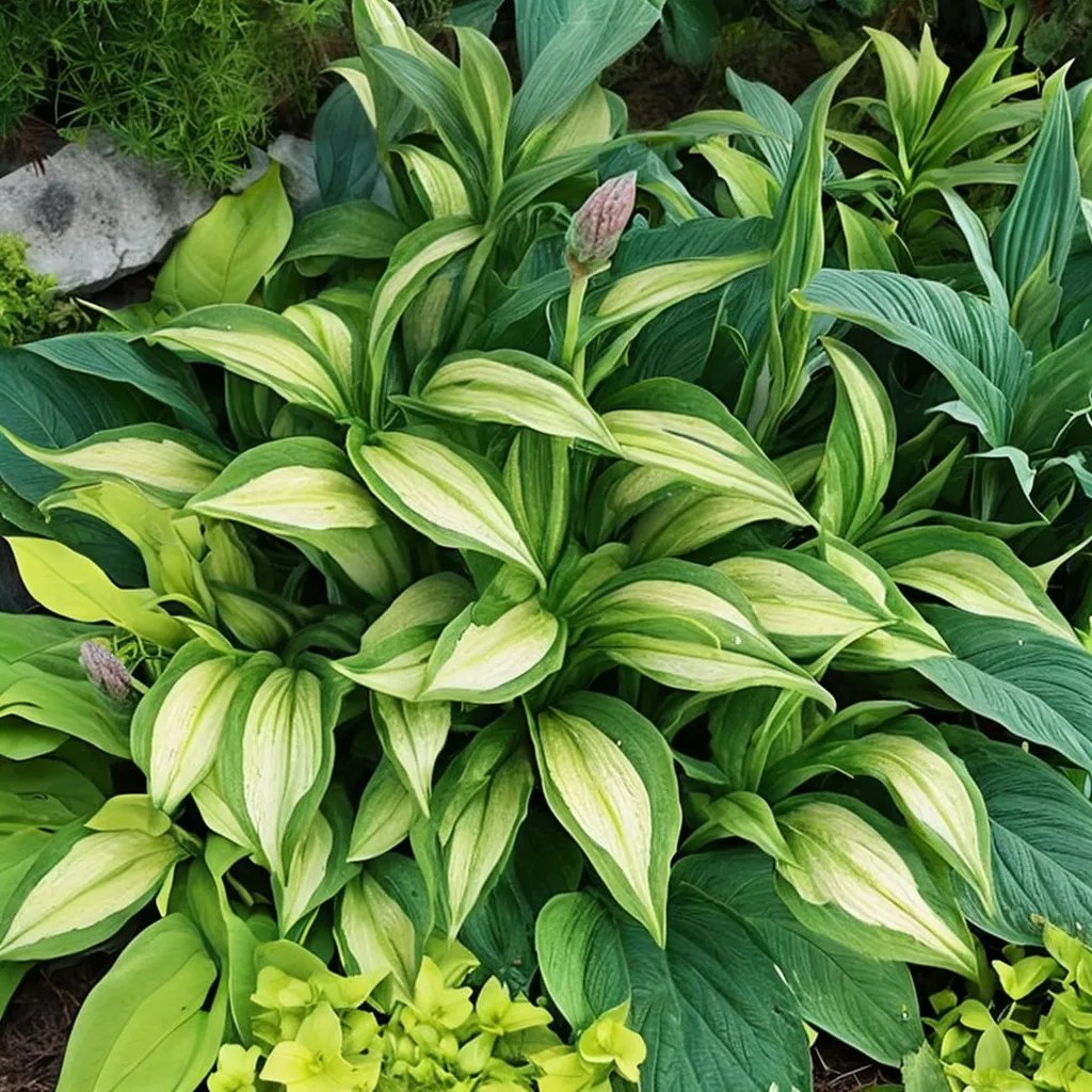 Hosta x hybrida 'Peppermint Ice'