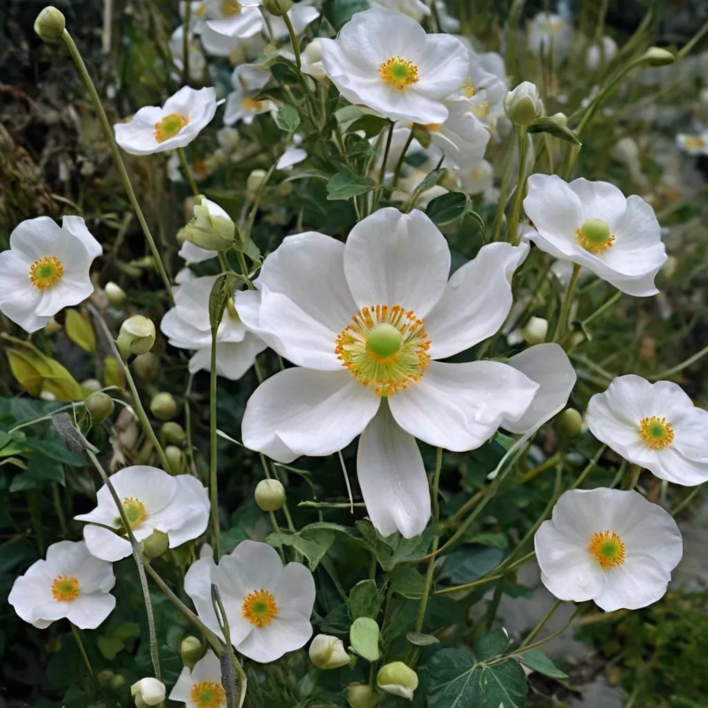 Anemone x hybrida 'Andrea Atkinson'