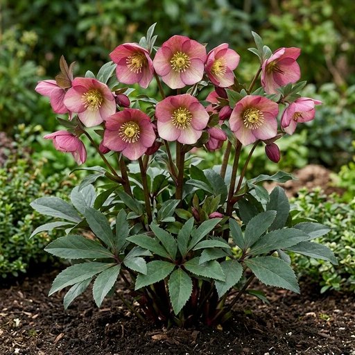 Helleborus glandorfensis 'Ice N' Roses'