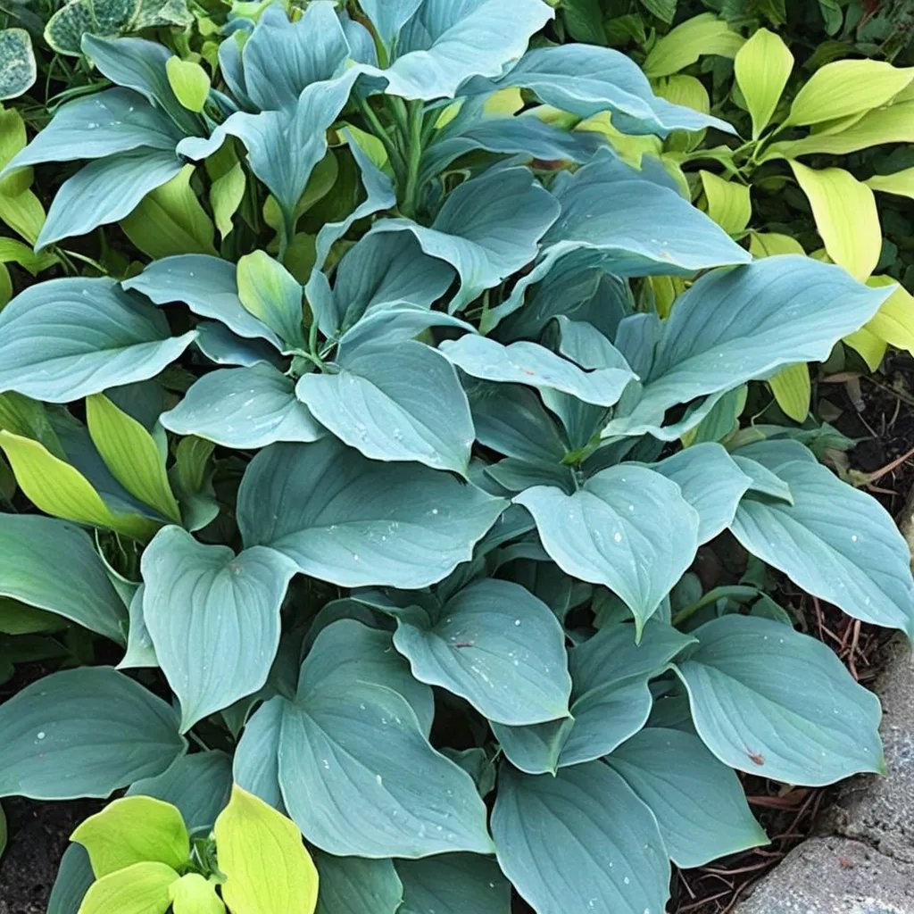 Hosta x hybrida 'Frisian Waving Steel'