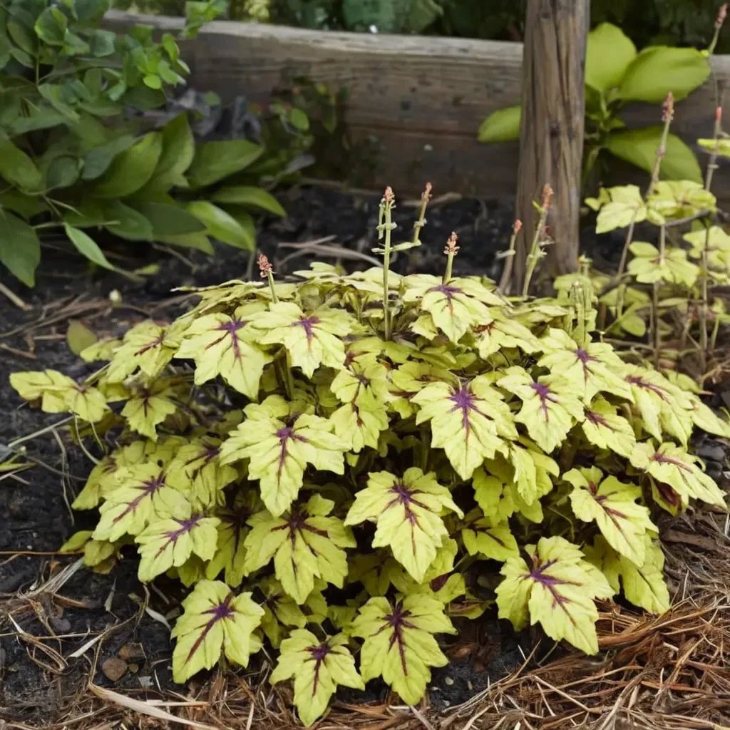 Heucherella x hybrida 'Catching Fire'