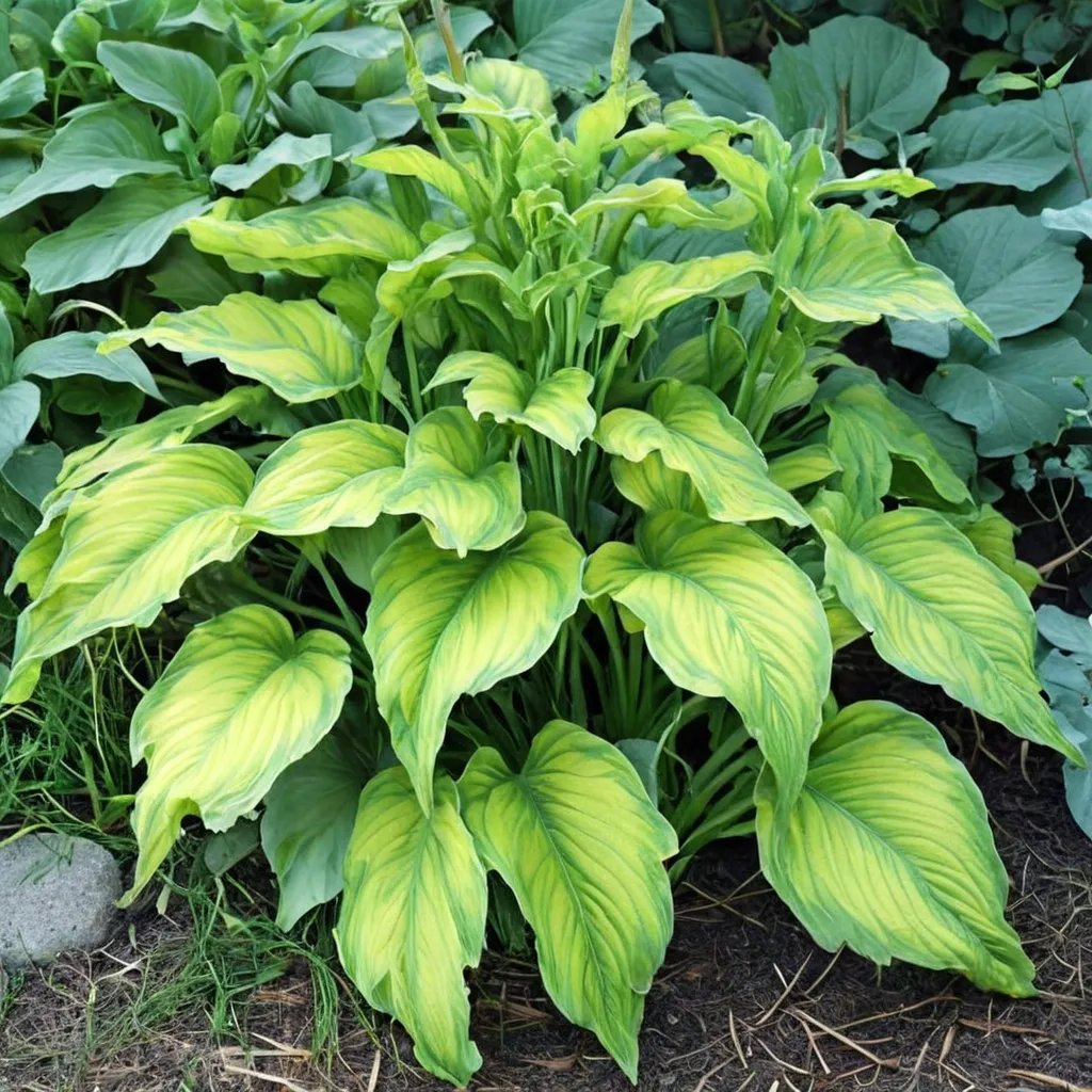 Hosta x hybrida 'Emerald Ruff Cut'
