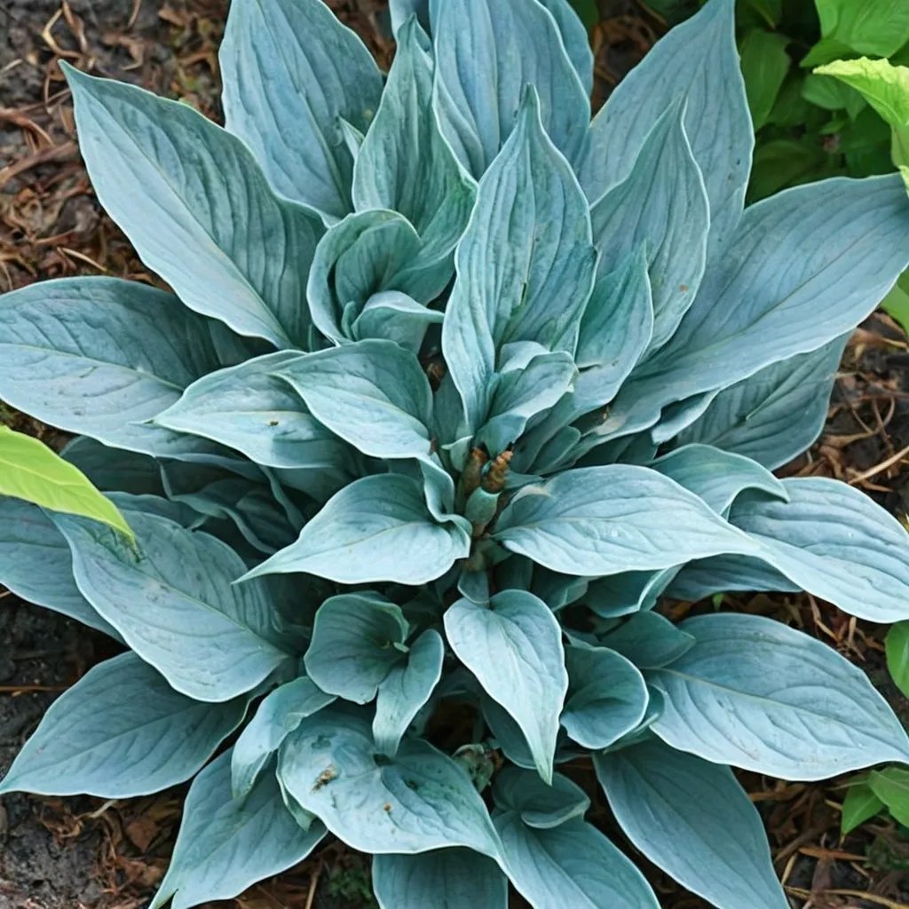 Hosta x hybrida 'Purple Verticulated Elf'