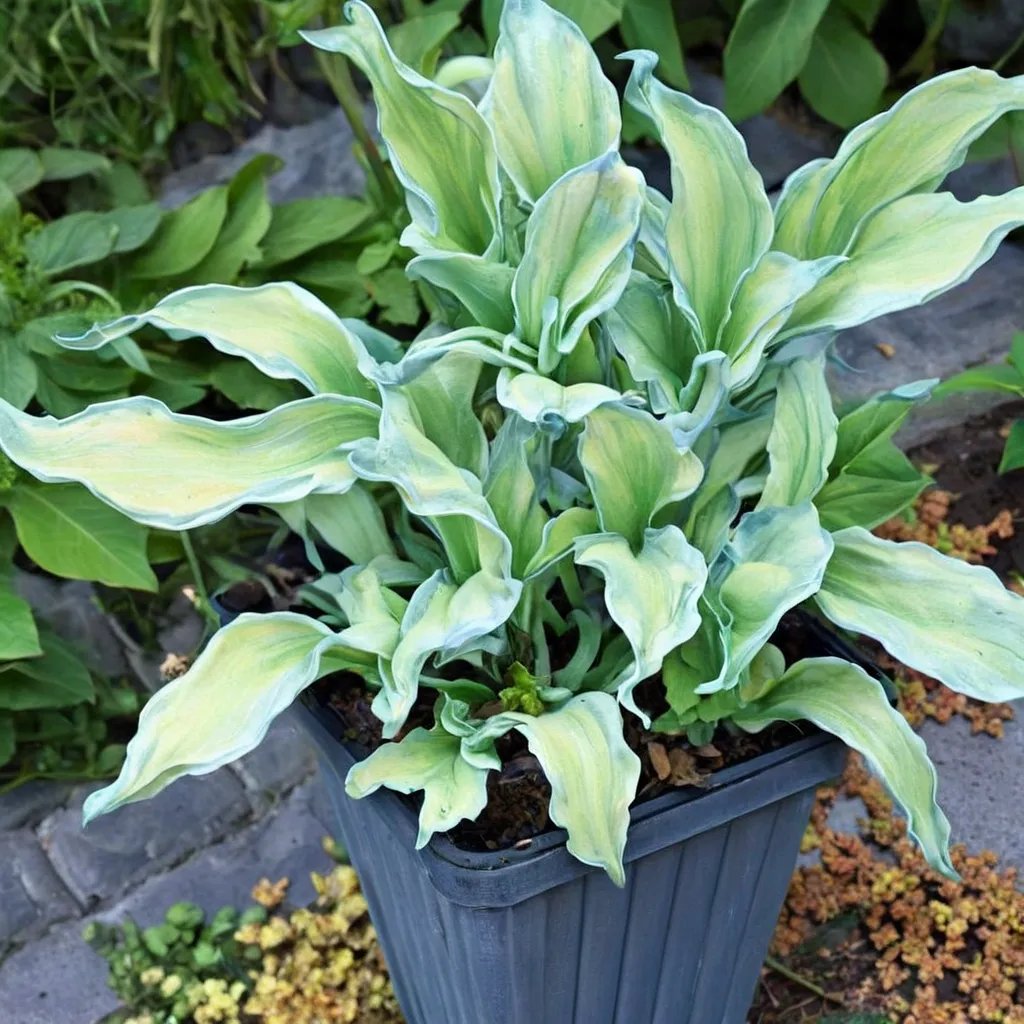 Hosta x hybrida 'Gravity Rocks'