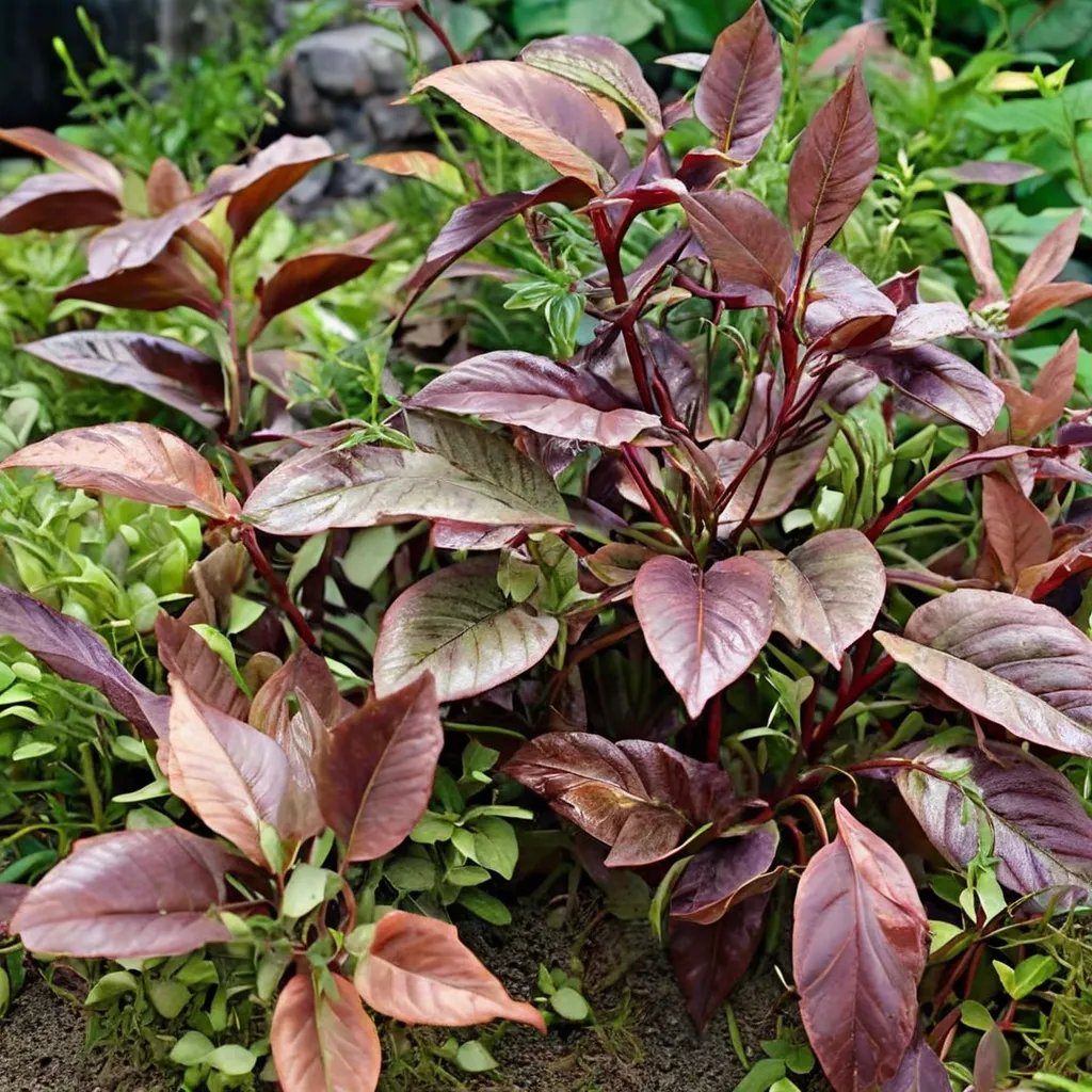 Persicaria microcephala 'Red Dragon'