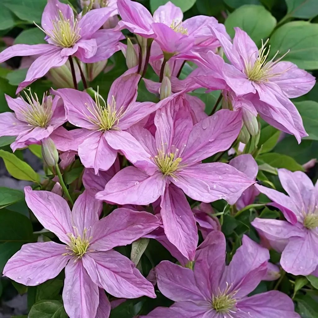 Clematis florida 'Comtesse de Bouchaud'