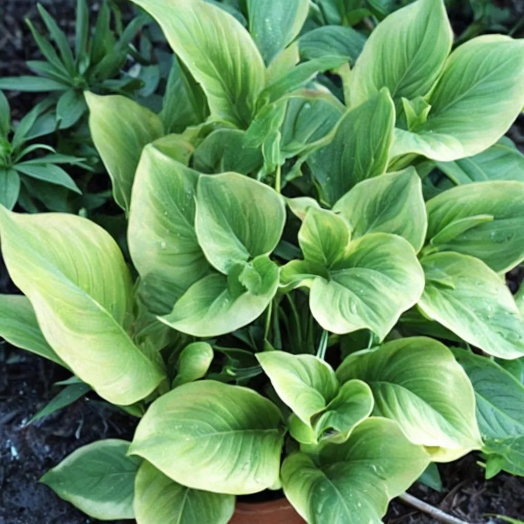 Hosta x hybrida 'Amber Maiden'