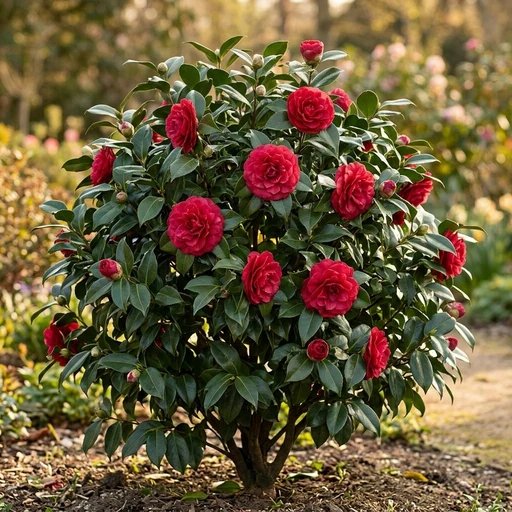 Camellia japonica 'Kramer'S Beauty'