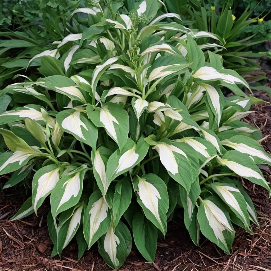 Hosta x hybrida 'Night before Christmas'
