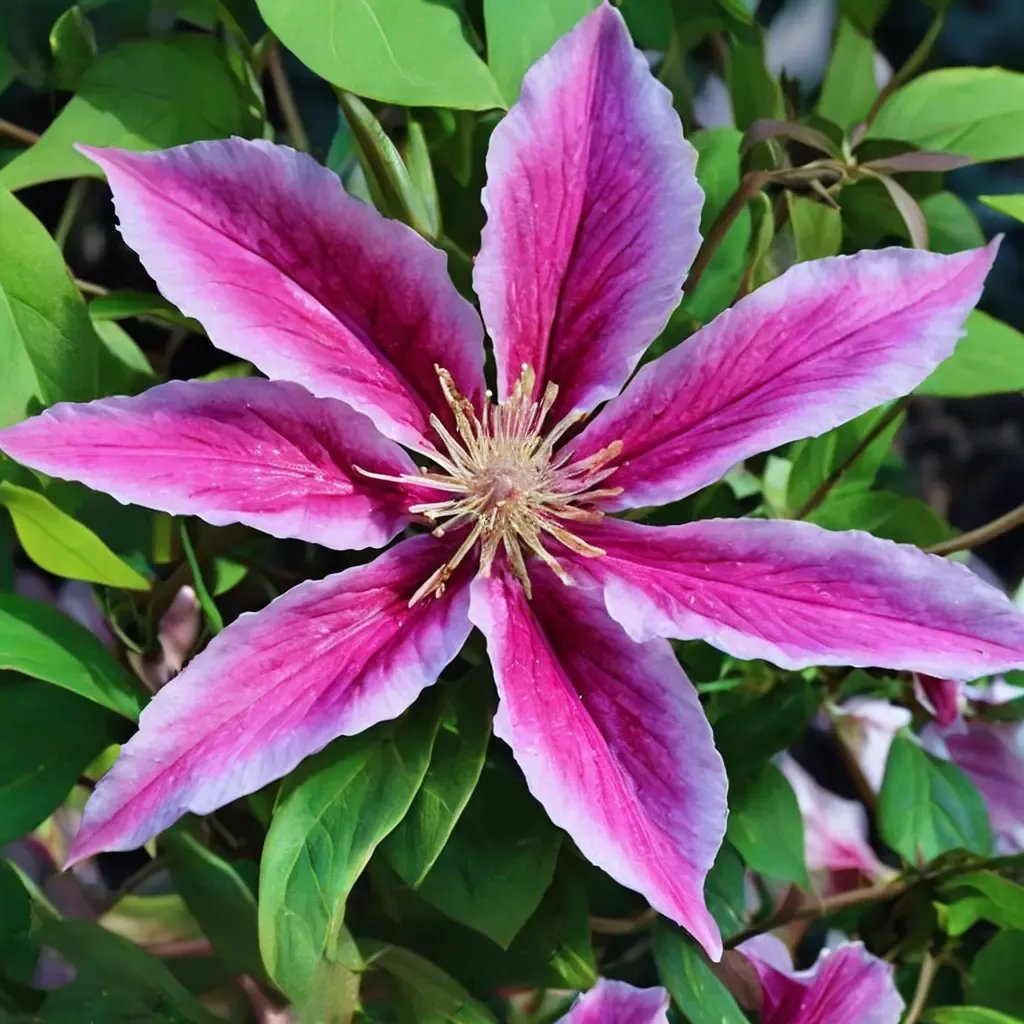 Clematis x jackmanii 'Dr Ruppel'