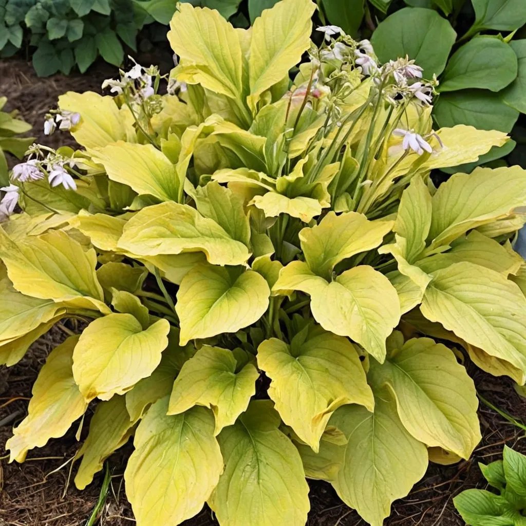 Hosta x hybrida 'Echo the Sun'