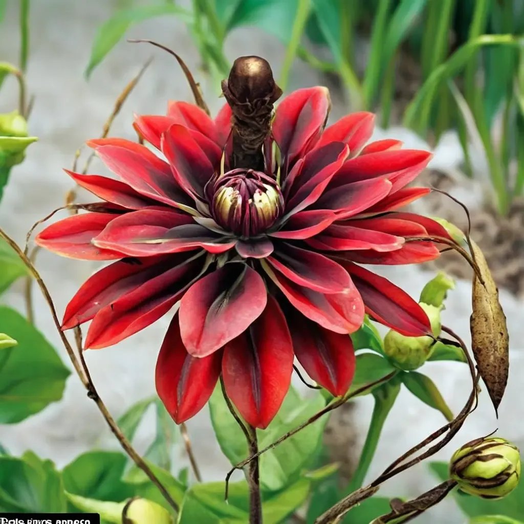 Dahlia pinnata 'Arabian Magic'