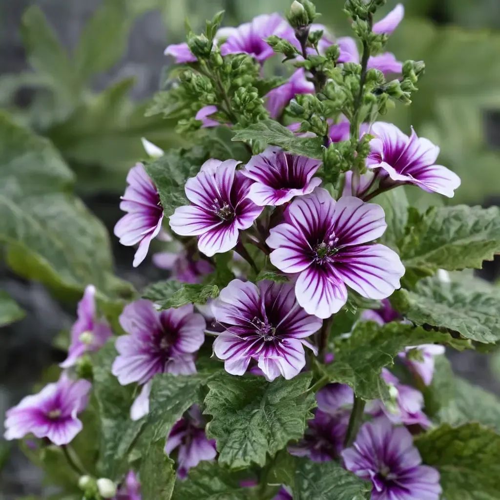 Malva zebrina