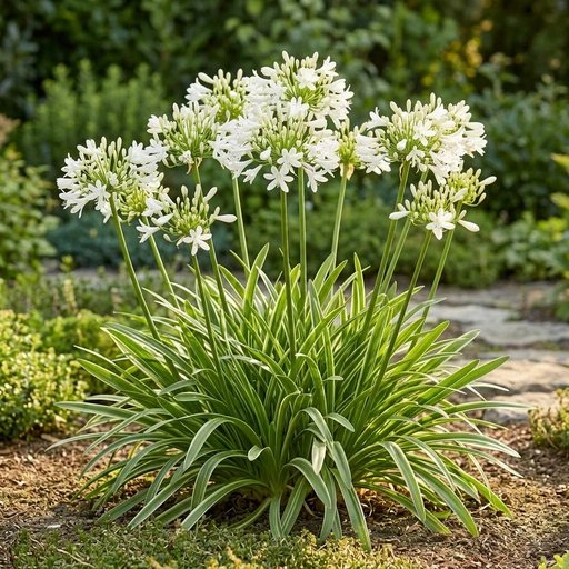 Agapanthus praeco ssp orientalis 'Getty White'