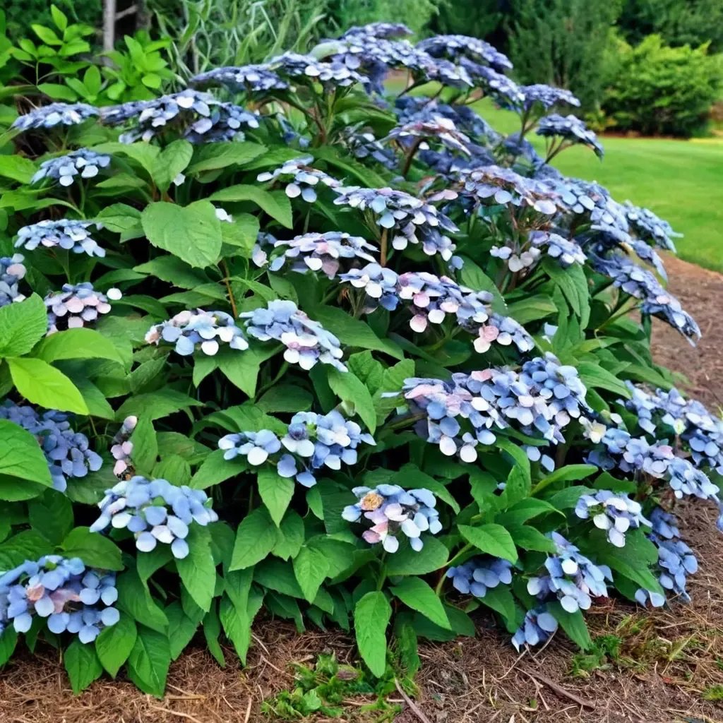 Hydrangea macrophylla 'Blue Billow'