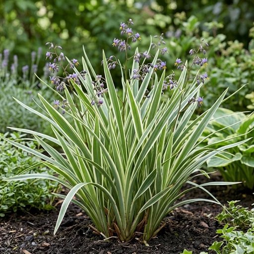 Dianella caerulea 'Variegata'
