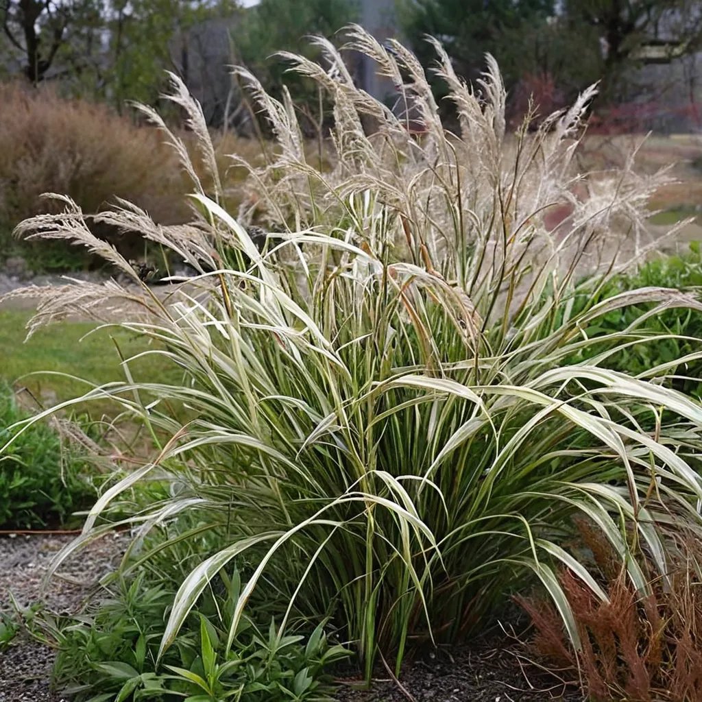 Miscanthus sinensis 'Silver Arrow'
