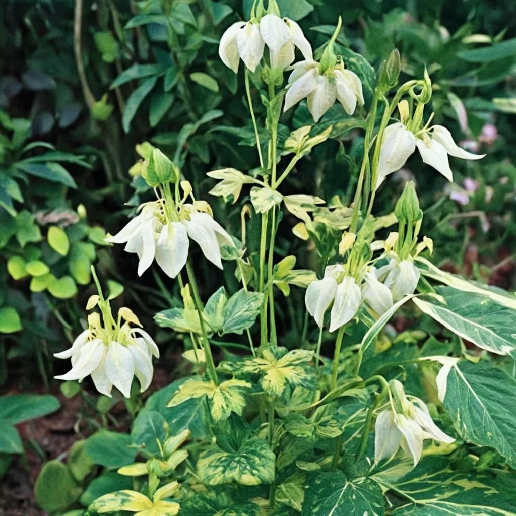 Aquilegia vulgaris 'Aureo-Variegata'