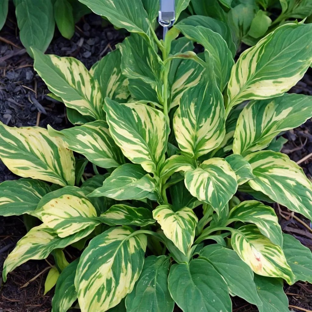 Hosta x hybrida 'Lakeside Paisley Print'