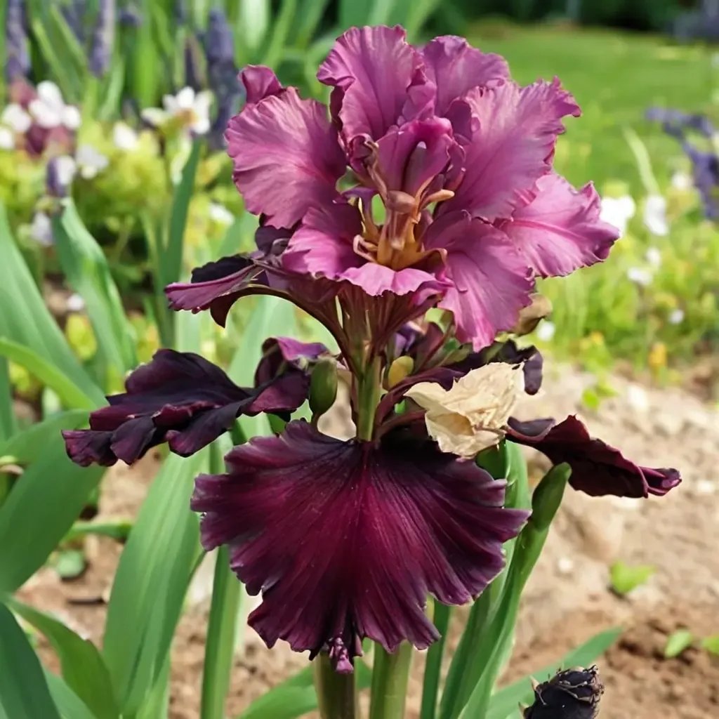 Iris x germanica 'Medici Prince'