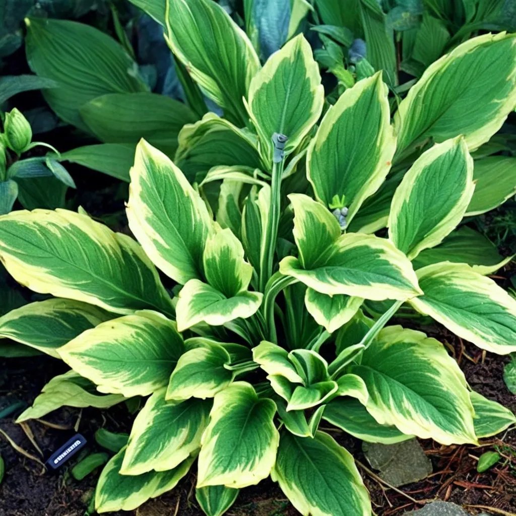 Hosta x hybrida 'Mac the Knife'