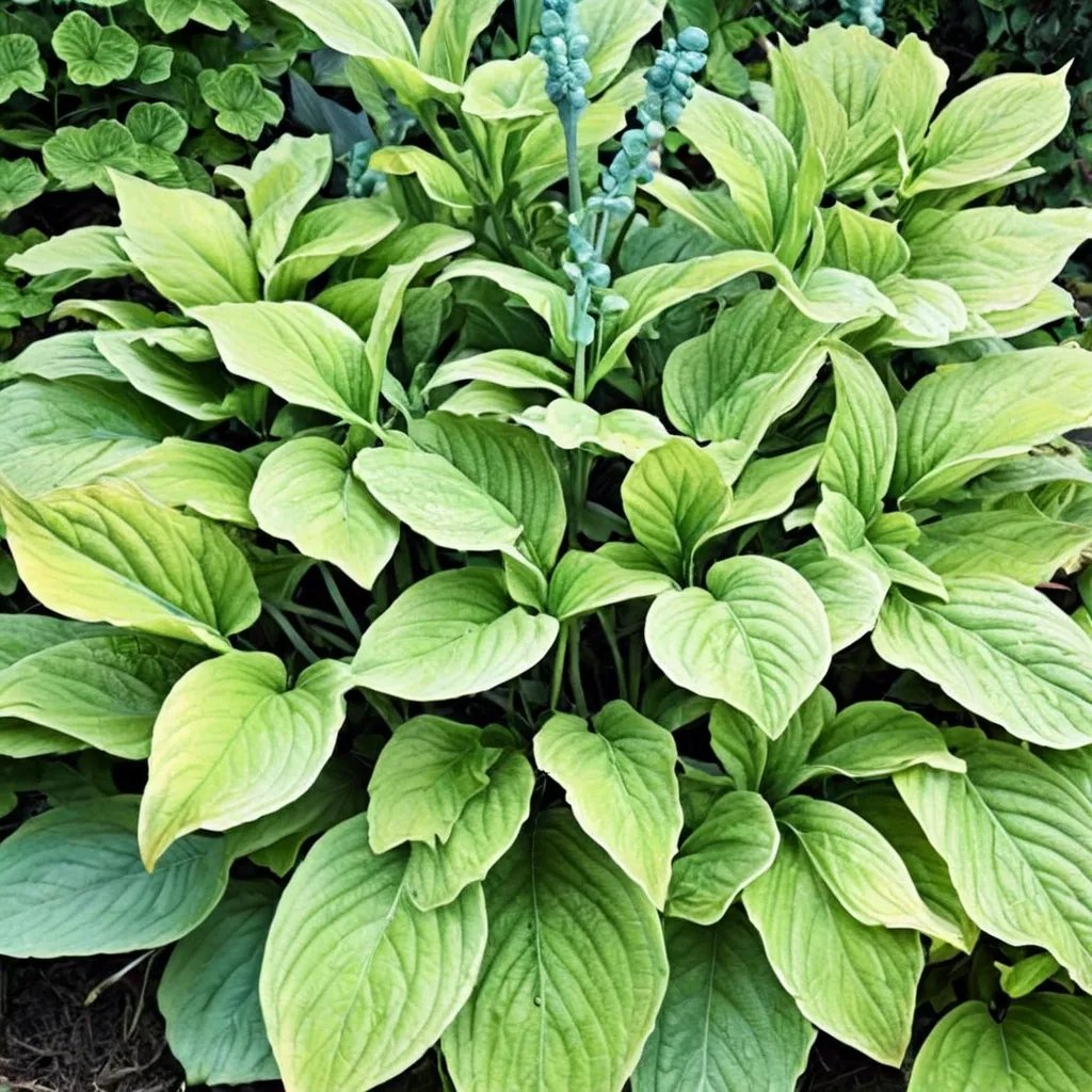 Hosta x hybrida 'Heart of the Sunrise'