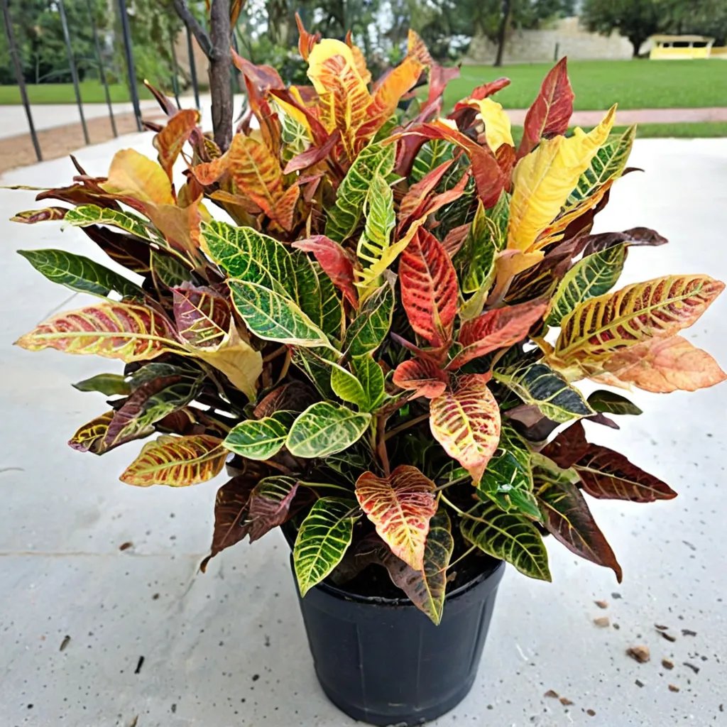 Codiaeum variegatum 'Petra'
