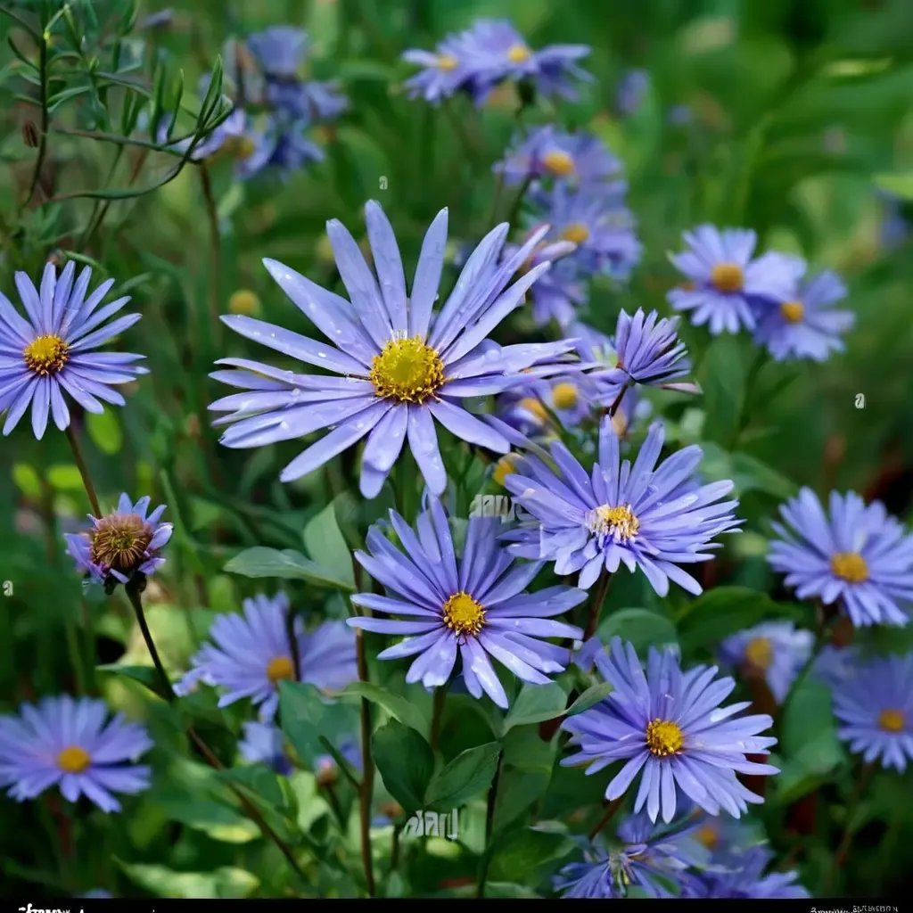 Aster x hybrida 'Jungfrau'
