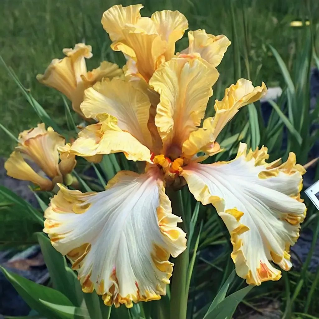Iris pseudacorus 'Champagne Walz'