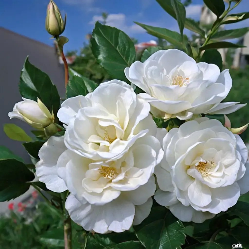 Rosa x hybrida 'Iceberg'