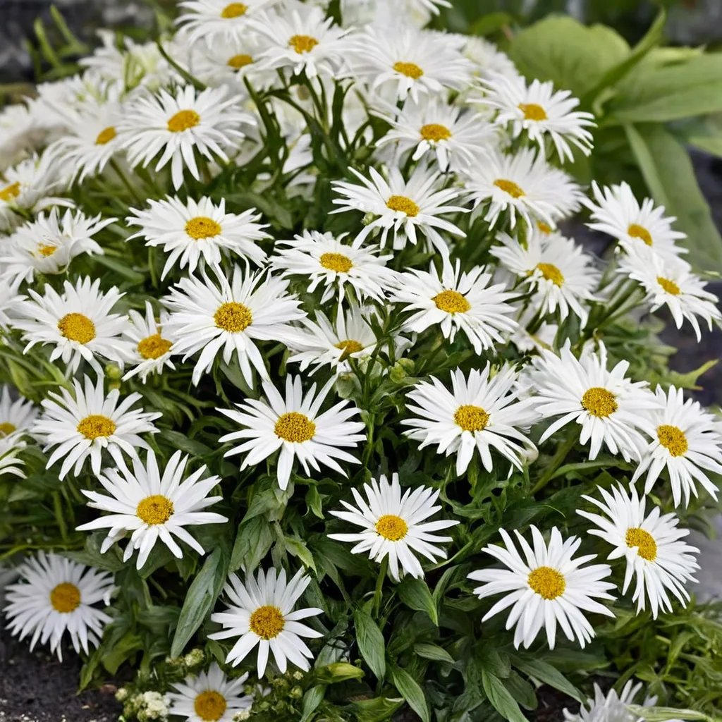 Leucanthemum x superbum 'Spun Silk'