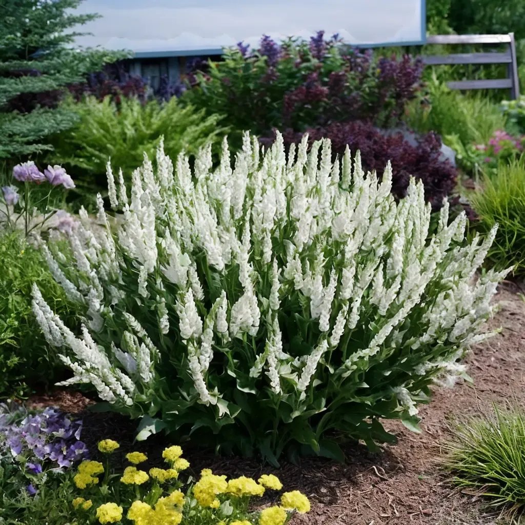 Salvia x hybrida 'Snow Hill'