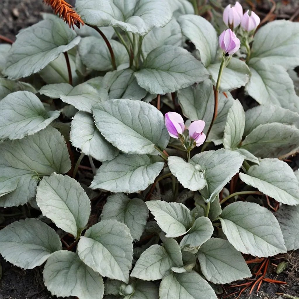 Cyclamen hederifolium 'Silver Leaf Forms'
