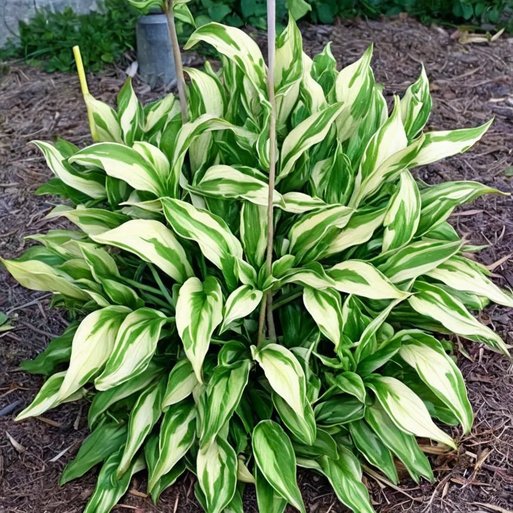 Hosta x hybrida 'Twisted Spearmint'