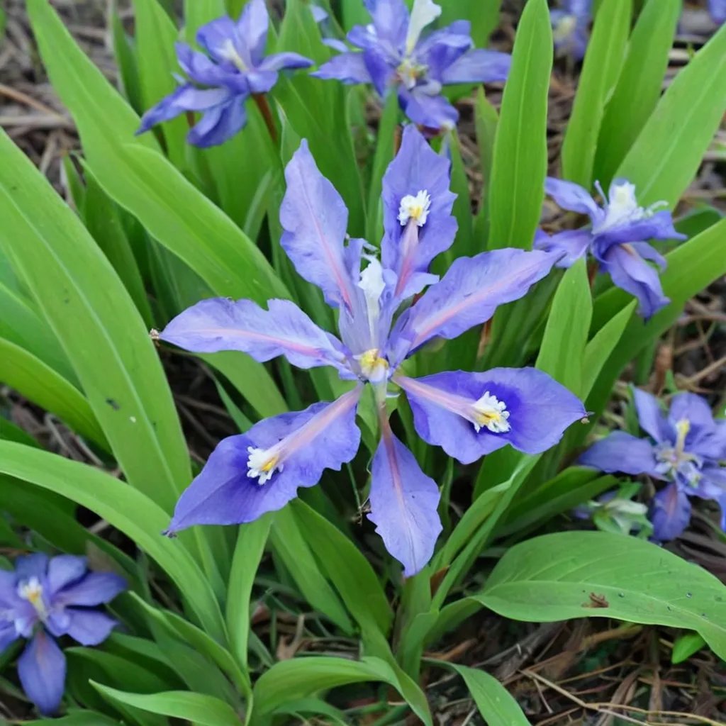 Iris cristata 'Navy Blue'