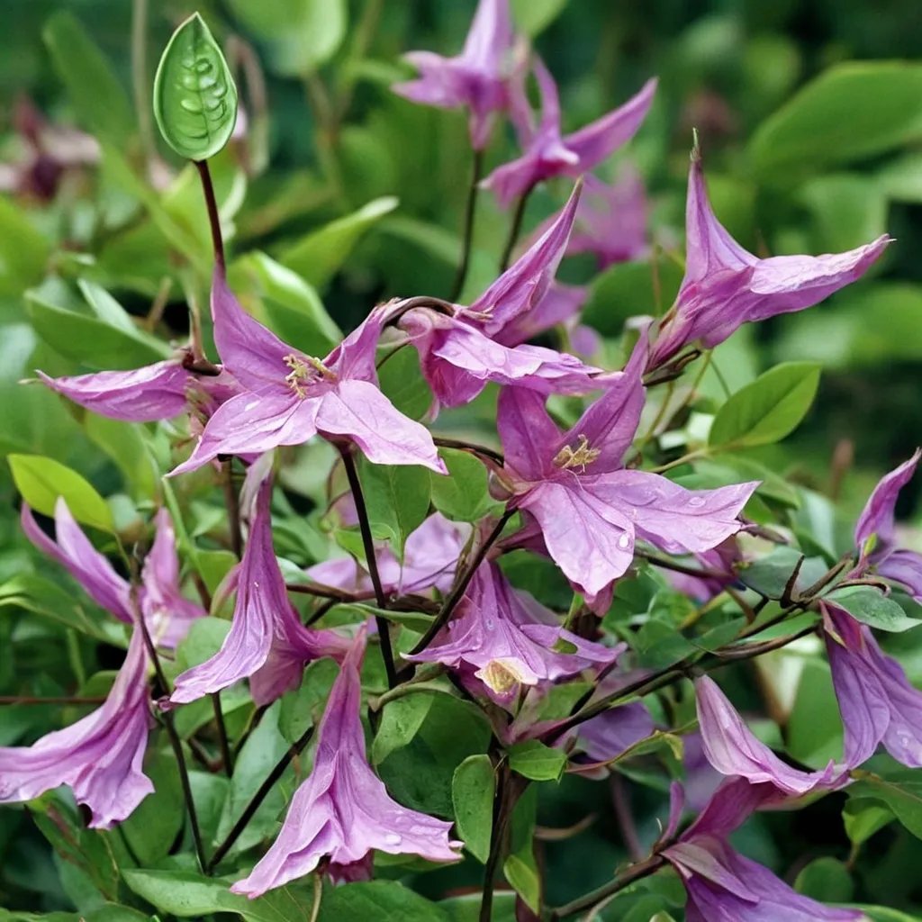 Clematis x hybrida 'Hendryetta'