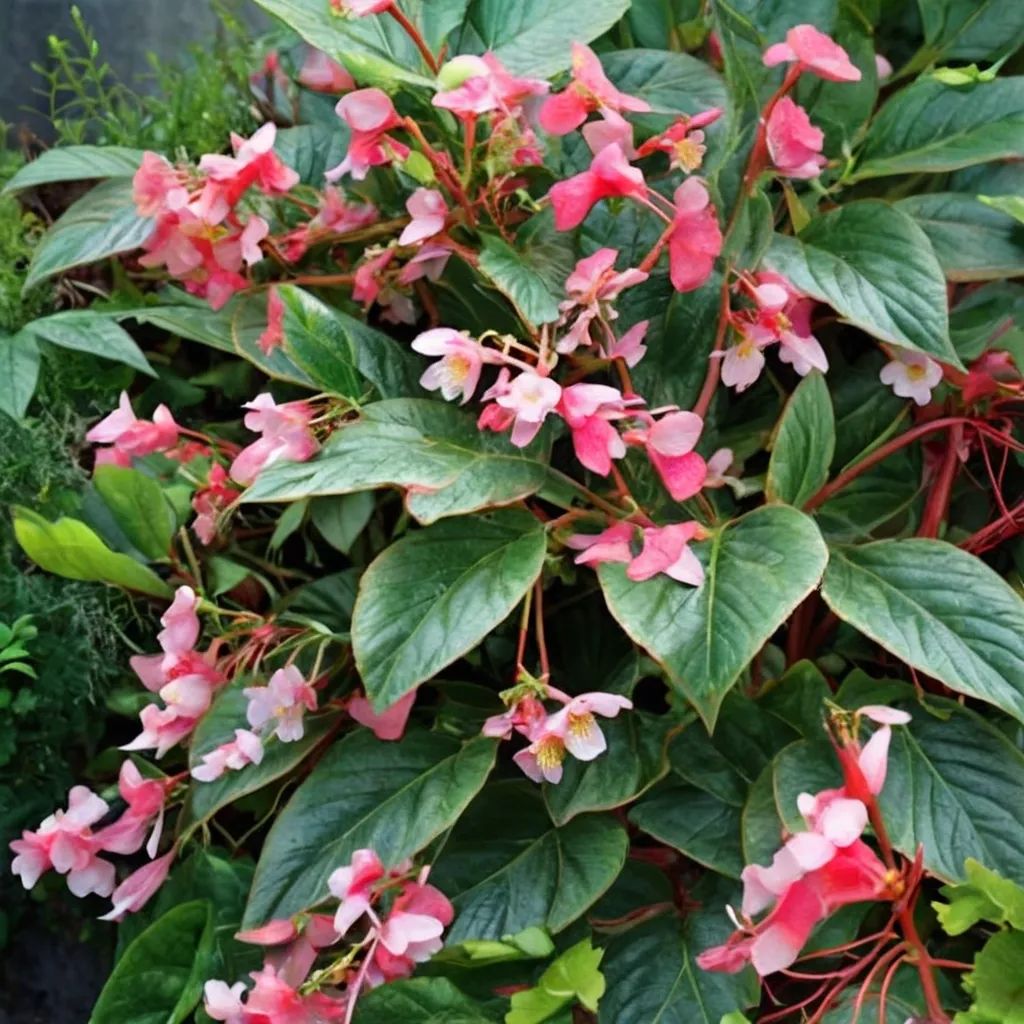 Begonia sinensis 'Wolong Rose'