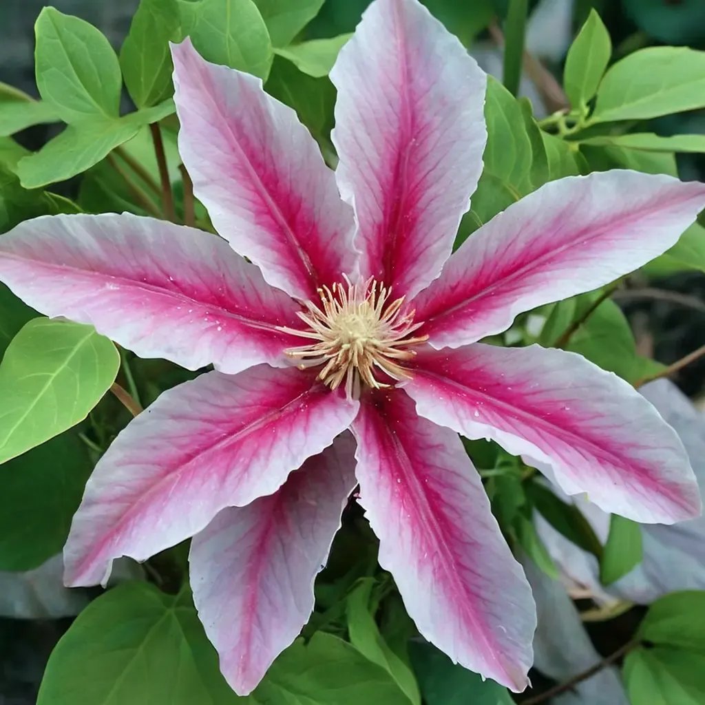 Clematis viticella 'Bees Jubilee'