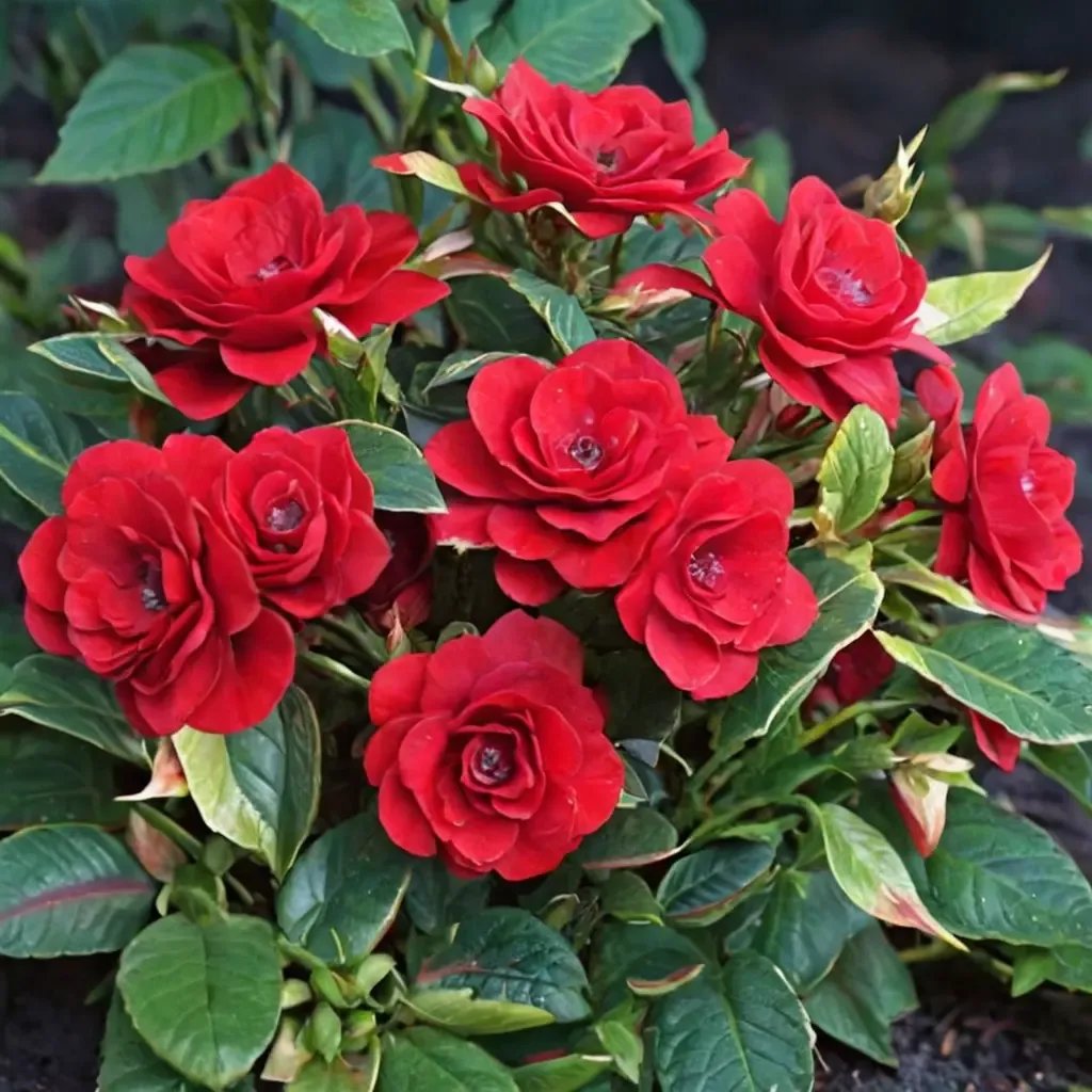 Rosa x hybrida 'Ruby Ruby Miniature Rose'