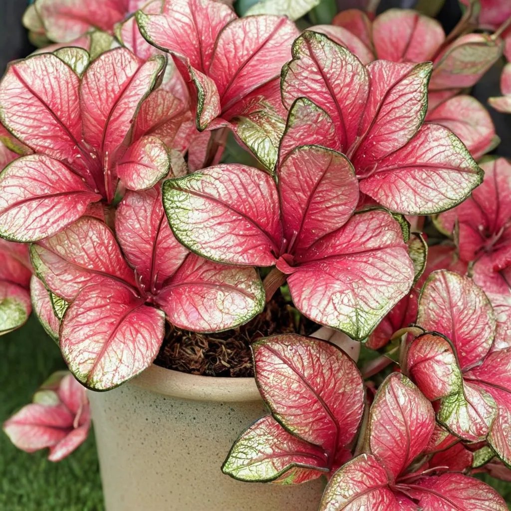 Caladium hortulanum 'Radiance'